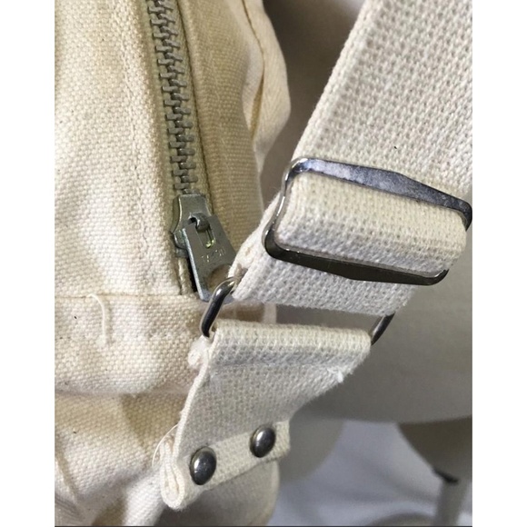 1980 Lake Placid Winter Olympic Games Roni Raccoon Canvas Bag Ski Bobsled Hockey - Picture 2 of 4